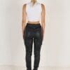 Cassie Chinos - Wet Look Black - Image 8