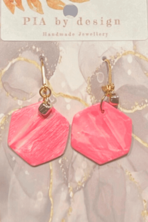 Pia Earrings - Barbie Pink - Image 4
