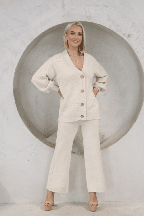 Hailey Knit Set - Cream