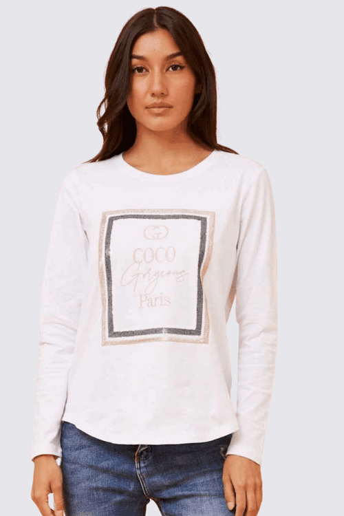 Coco Paris Jersey - White