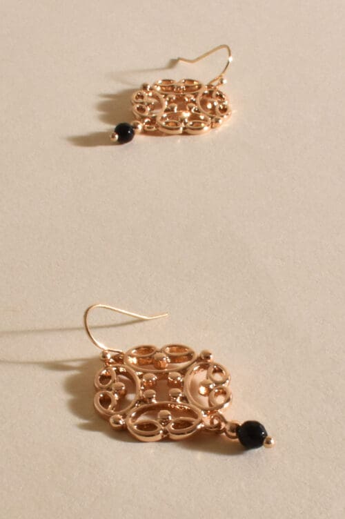 Fallon Stone Drop Earrings - Gold