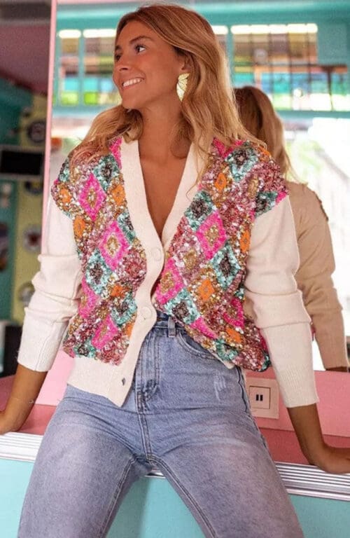 Roxette Sequin Cardigan