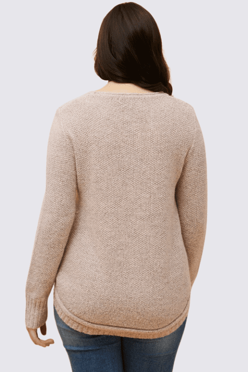 Hillary Button Knit - Blush - Image 3