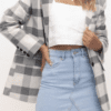 Maddison Blazer - Black Check