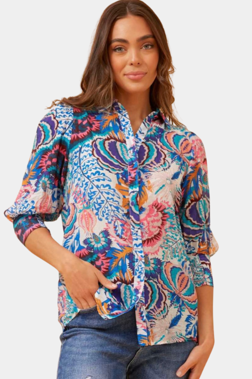 Terri Blouse - Blue