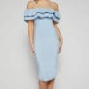Jacki Ruffled Dress - Blue - Image 2