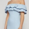 Jacki Ruffled Dress - Blue - Image 3