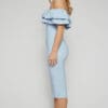Jacki Ruffled Dress - Blue - Image 5