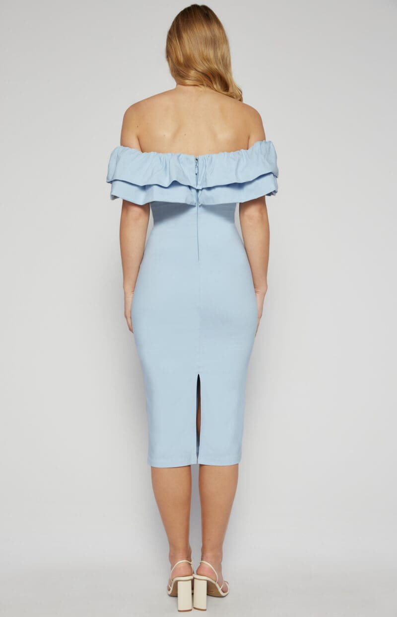 Jacki Ruffled Dress - Blue - Image 6