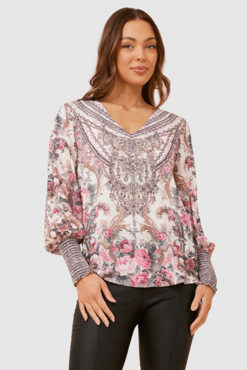 Garden Party Crystal Blouse