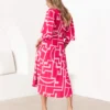 Jaida Midi Dress - Pink - Image 4