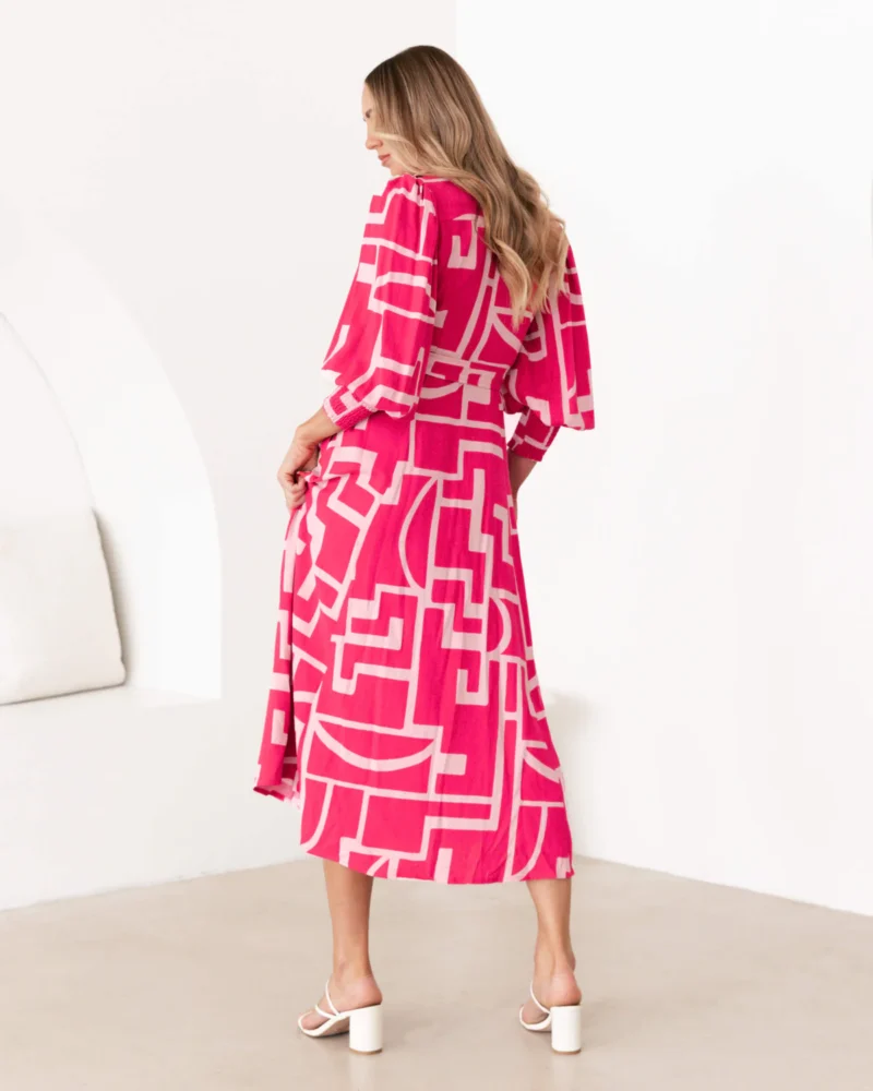 Jaida Midi Dress - Pink - Image 4