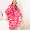 Jaida Midi Dress - Pink - Image 3
