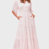 Byron Lace Maxi Dress - White