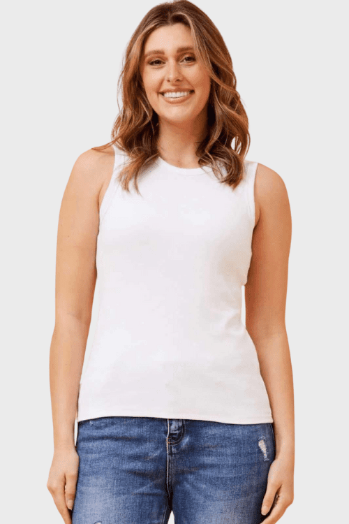 Sandy Singlet - White