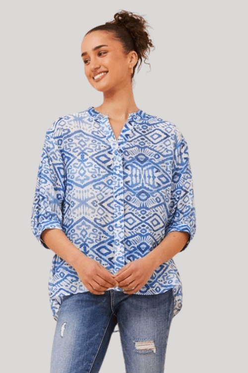Aspen Top - Aztec Blue