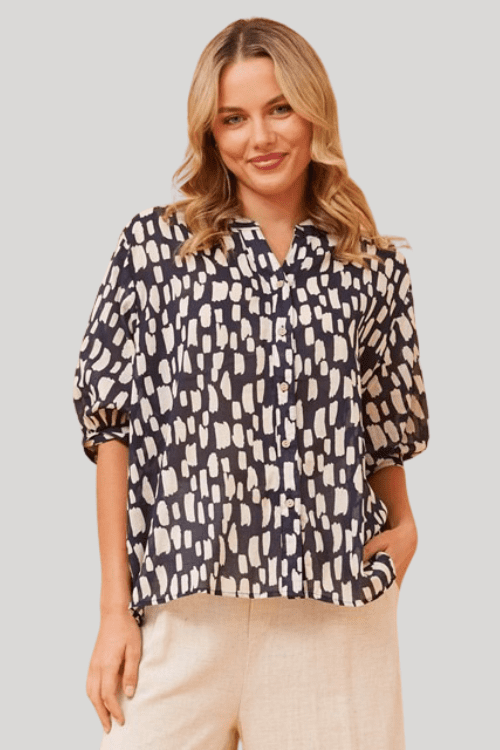 Aspen Top - Black Swatches