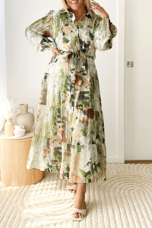 Forest Maxi Dress - Green - Image 4