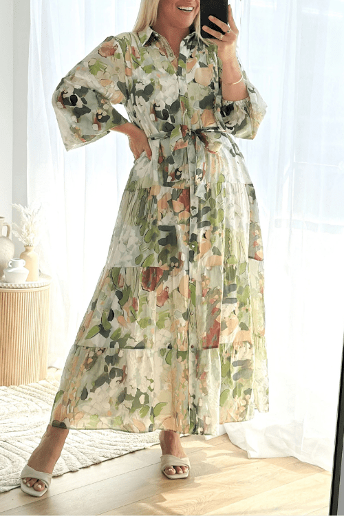 Forest Maxi Dress - Green - Image 3