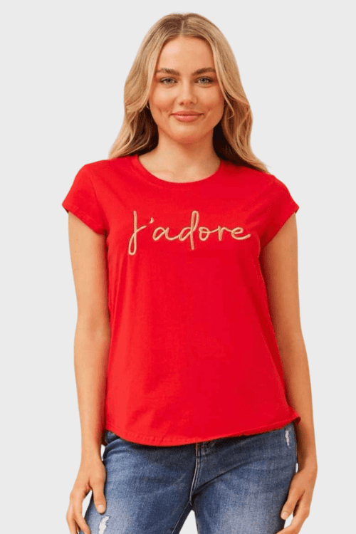 Jadore Tee – Red