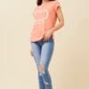 Jadore Chain Tee - Mango - Image 4