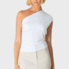 Diedre One-Shoulder Top - White
