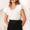 Ruffles Blouse - White