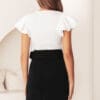 Ruffles Blouse - White - Image 3
