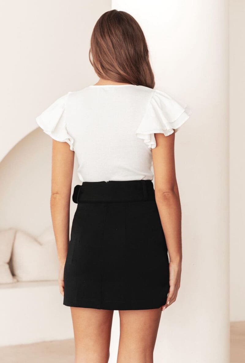 Ruffles Blouse - White - Image 3