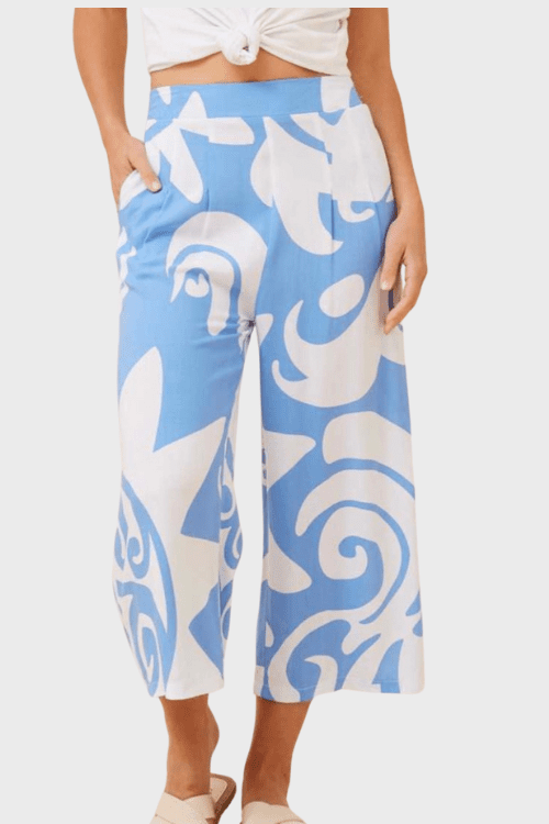 Fiona 3/4 Pants - Blue