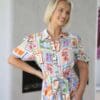 Sicilian Postcard Shirt Dress - Image 2