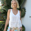 Dayna Singlet - White