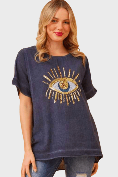 Evil Eye Slouchy Tee