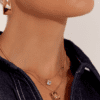 Jewel Charm Layer Necklace - Gold