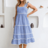 Jesy Gingham Maxi - Blue
