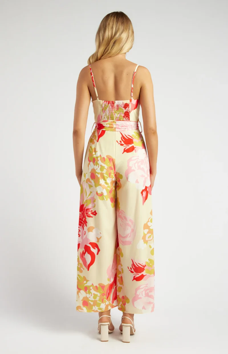 Geneva Jumpsuit - Red/Lemon - Image 4