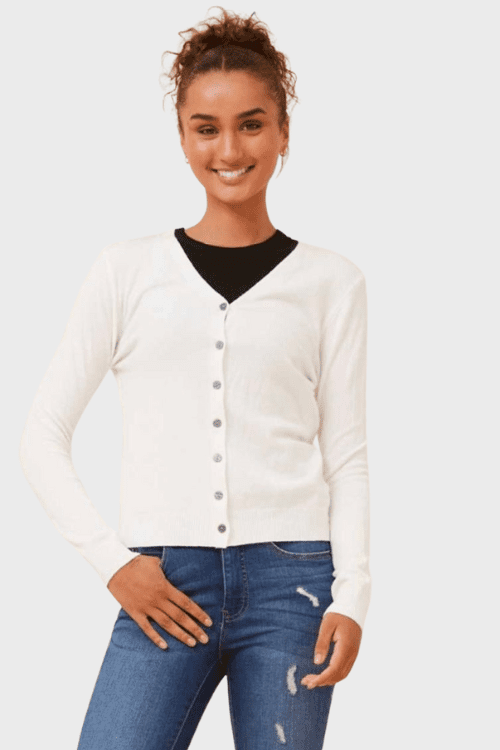 Clarissa Cardigan - White