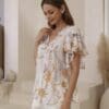 Becca Blouse - White Floral - Image 2