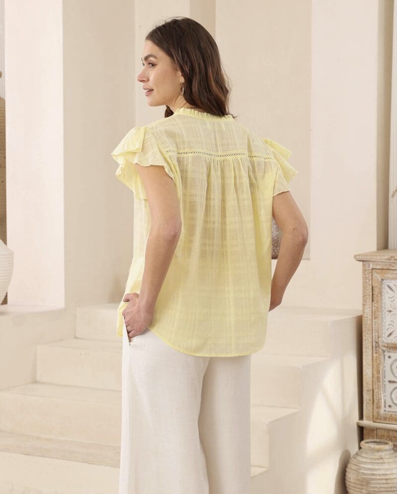 Steffania Blouse - Lemon - Image 3