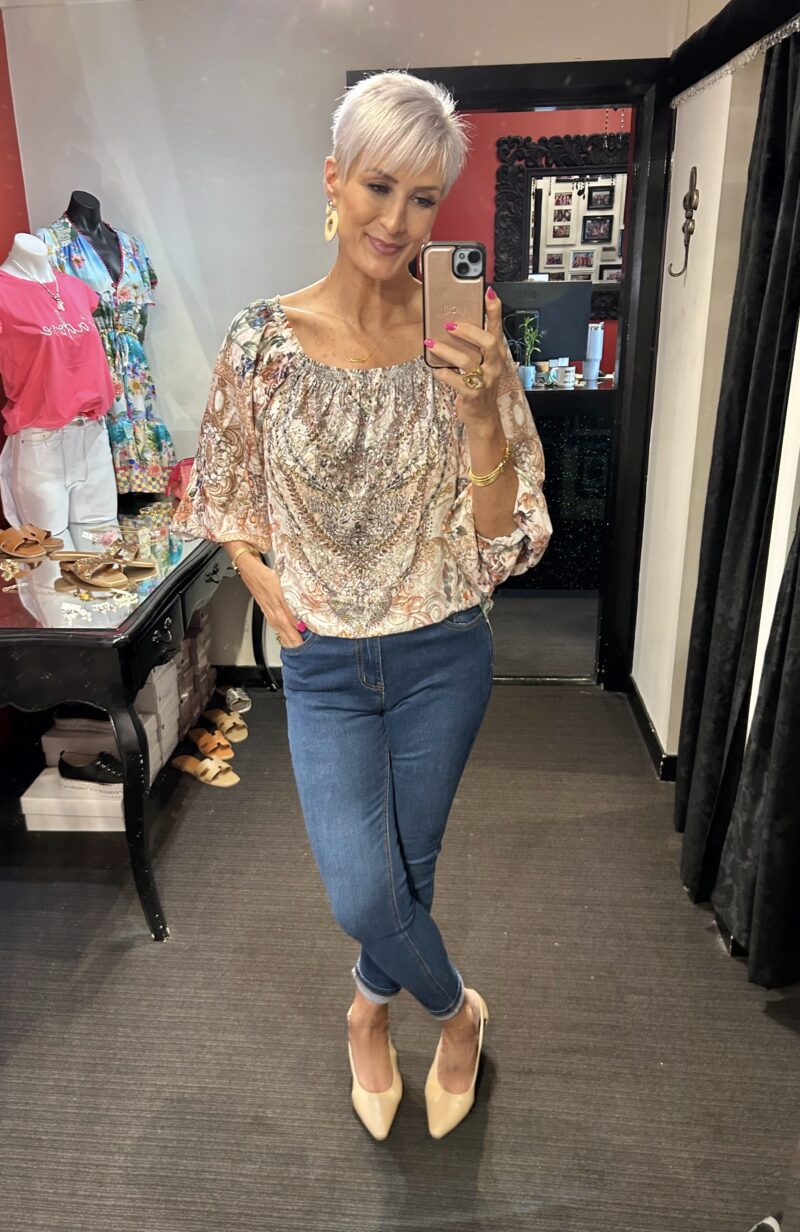 Strawberry Garden Crystal Top - Off Shoulder - Image 2