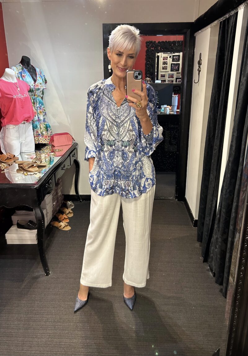 Azure Crystal Blouse - Image 2