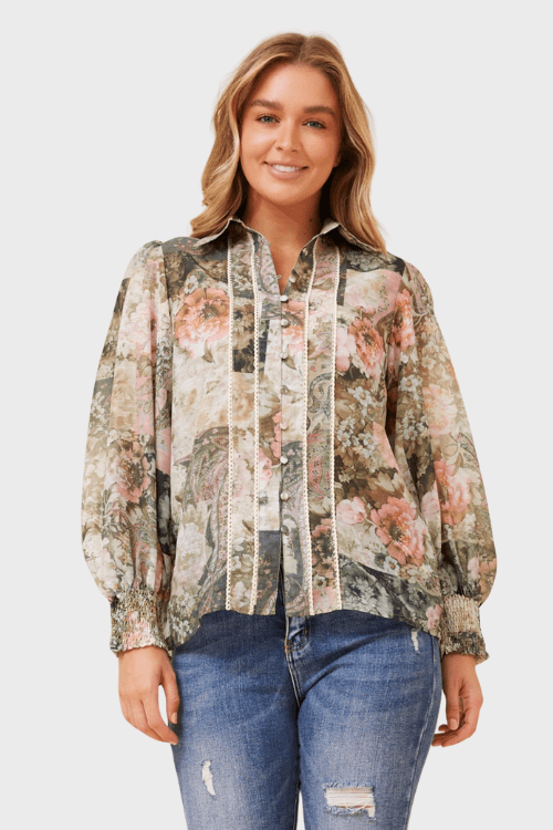 Autumn Blouse - Night Garden
