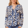 Leo Patchwork Blouse - Blue