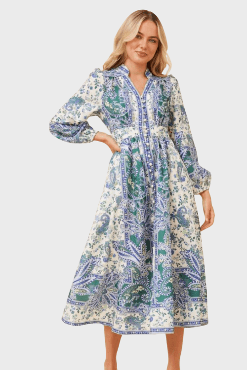 Sunny Paisley Maxi - Blue