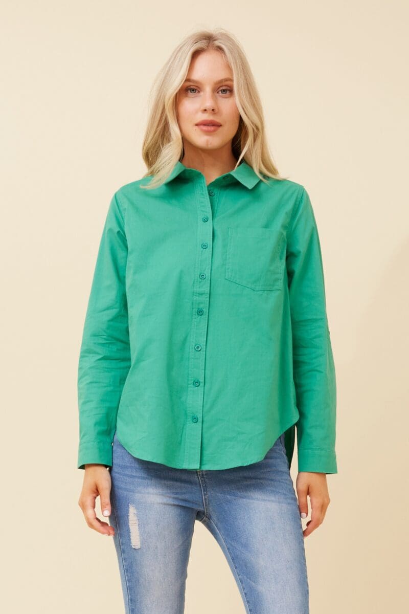 Bailey Solid Shirt - Jade - Image 5
