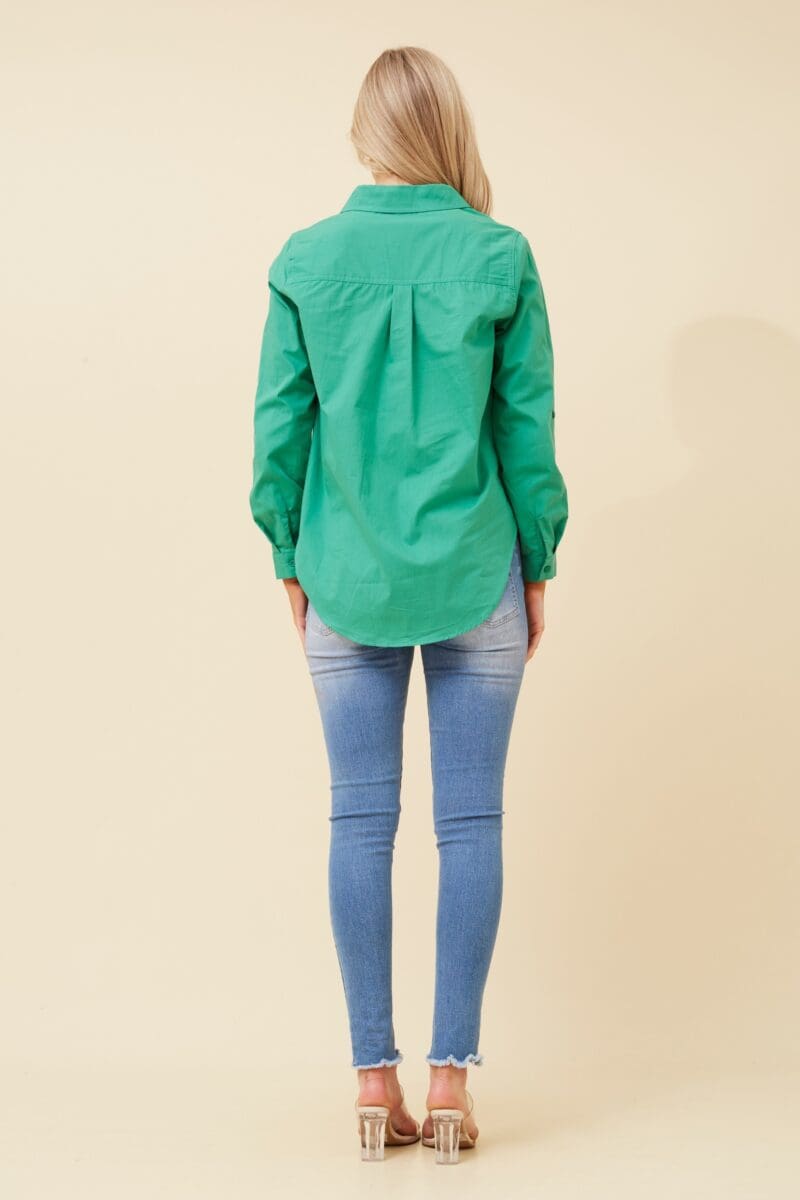 Bailey Solid Shirt - Jade - Image 4