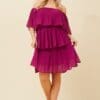 Samica Off-Shoulder Dress - Orchid - Image 6