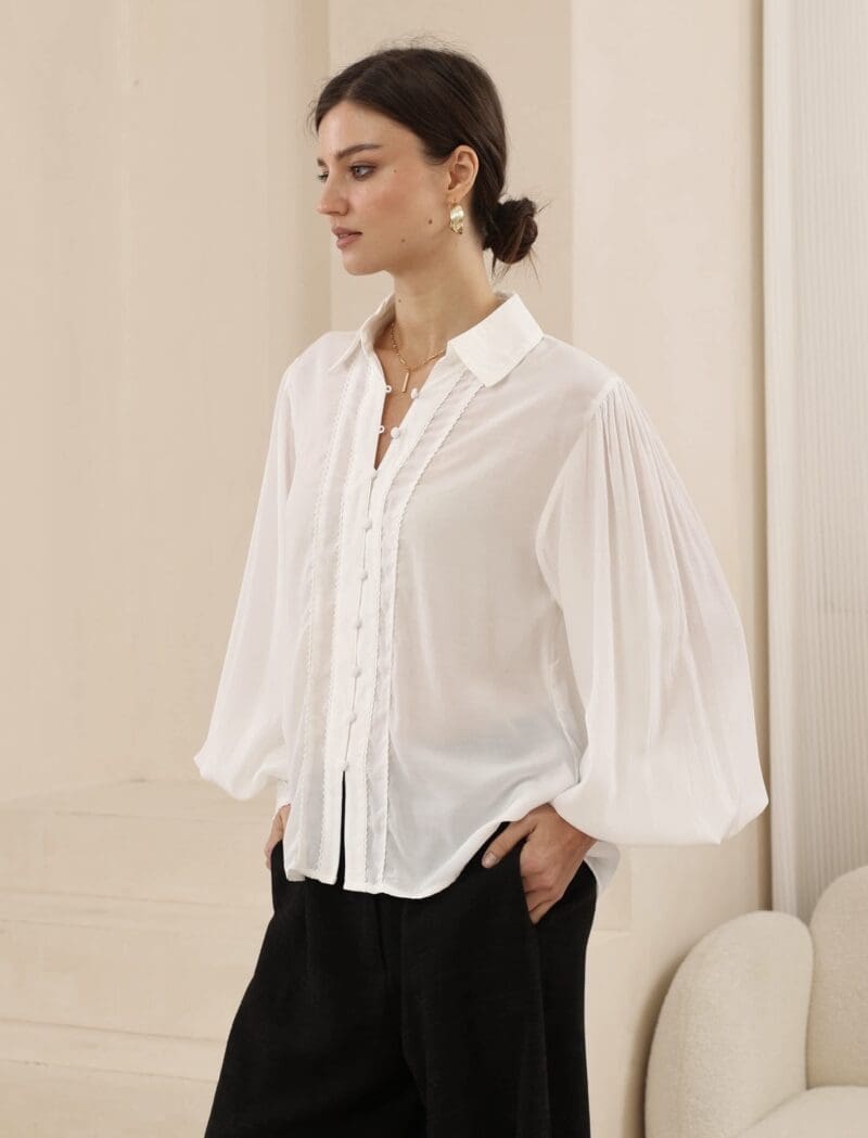 Maia Blouse - White - Image 2