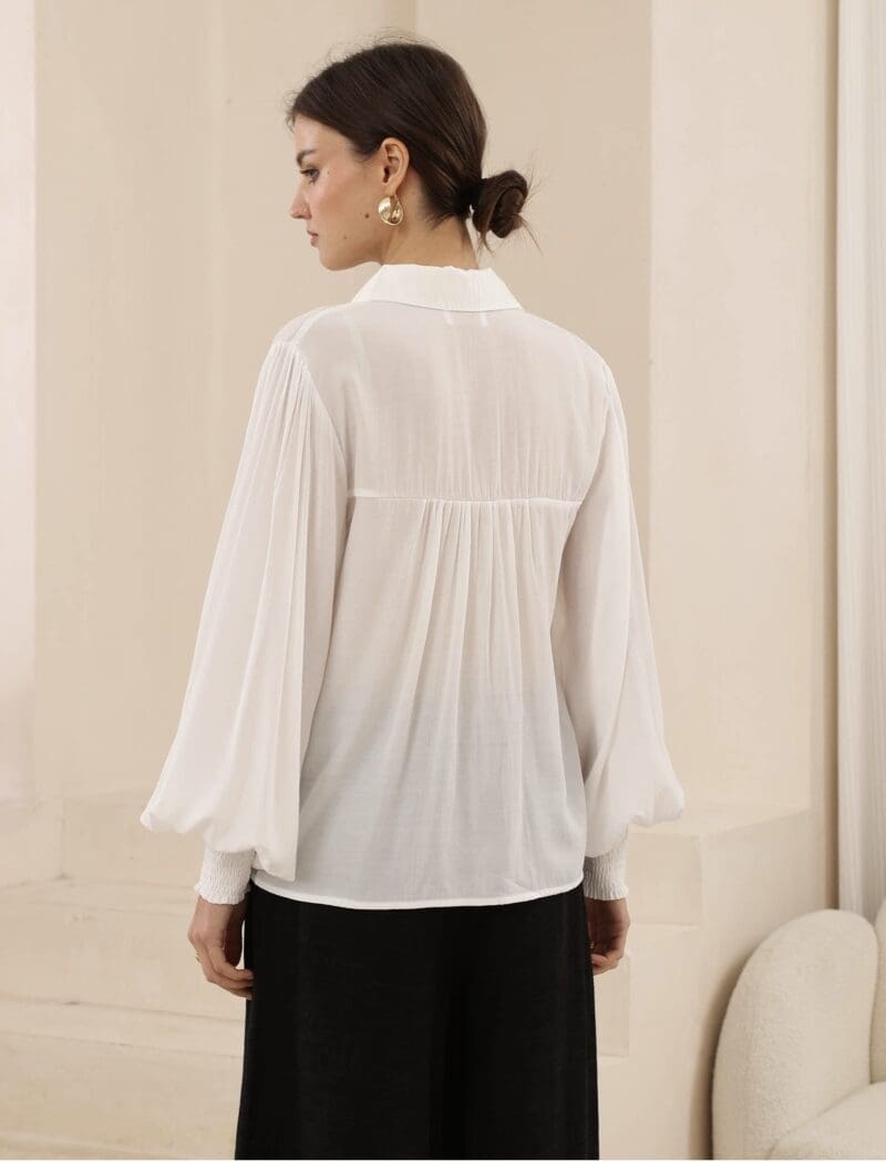 Maia Blouse - White - Image 3