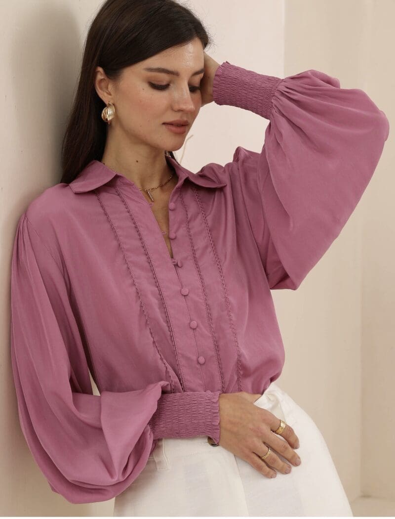 Maia Blouse - Mauve - Image 2